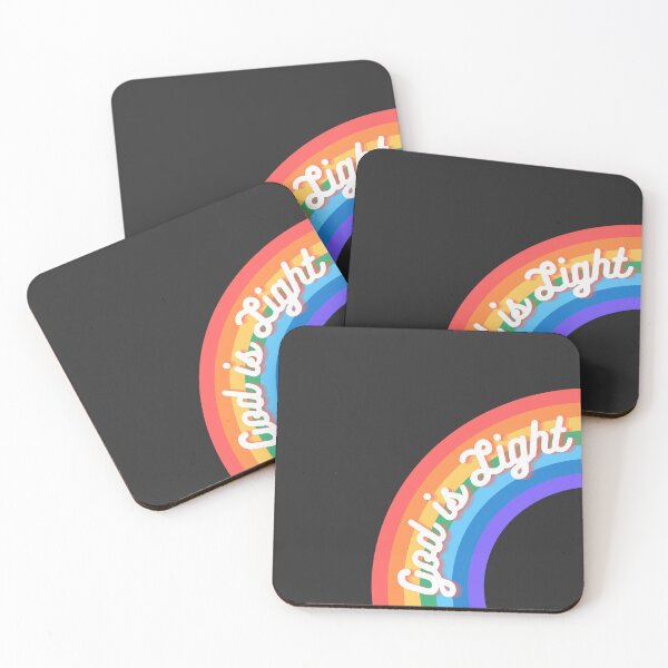 Item preview, God is Light Rainbow on Black designed and sold by Neeshki.
