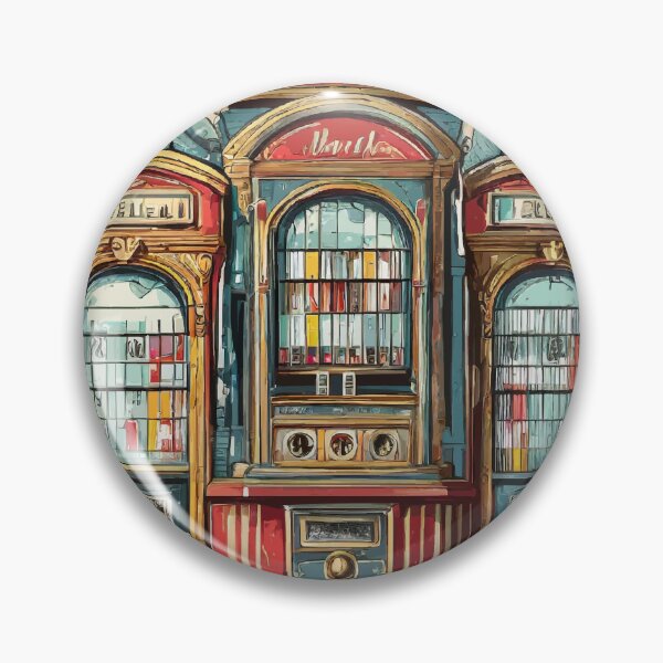 Item preview, Nostalgic Melodies: Retro Jukebox Revival designed and sold by bb-15artstudio.