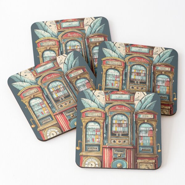 Item preview, Nostalgic Melodies: Retro Jukebox Revival designed and sold by bb-15artstudio.