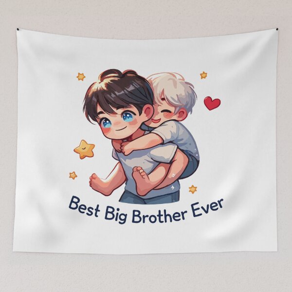 Item preview, best big brother ever,national siblings day,piggyback  designed and sold by toobel.