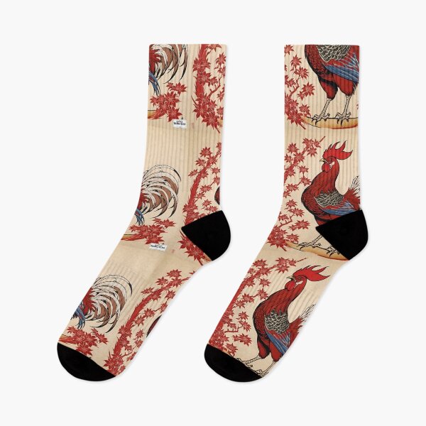 Item preview, Rooster red Japan style 5 designed and sold by RedWolfDisigne.