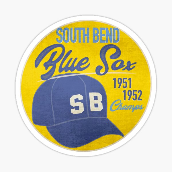South Bend Blue Sox • AAGPBL Hat Sticker
