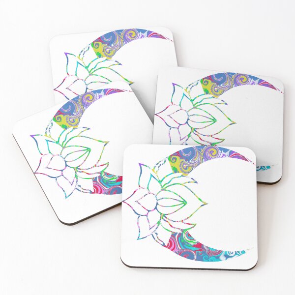 Item preview, Lotus Moon (Colourful) designed and sold by ArtbyMikkiC.