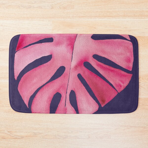 Item preview, Pink Monstera on Navy designed and sold by JocelynBateson.