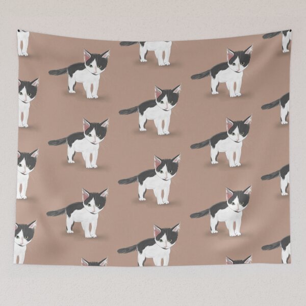 Item preview, Grey and white kitten designed and sold by katelynroseart1.