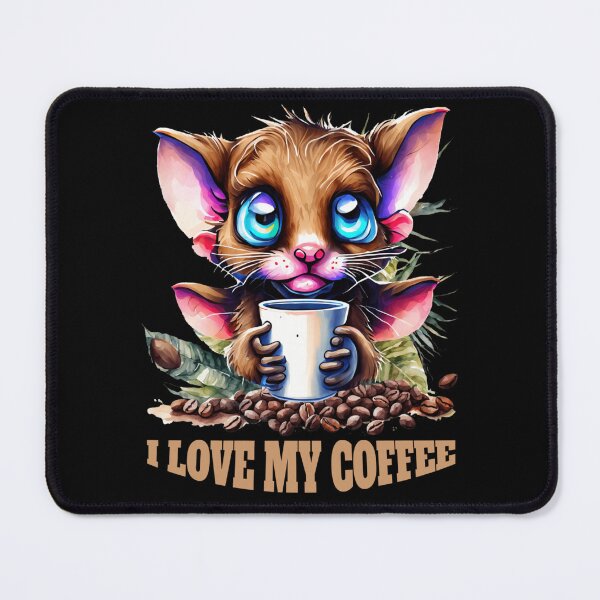 Item preview, Cat drinking coffee designed and sold by Astralia.