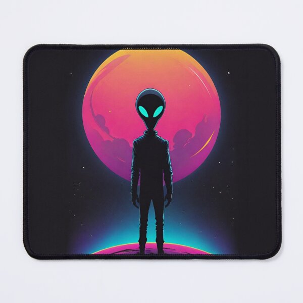 Item preview, Neon Alien Nightfall designed and sold by LyssasMindArt.
