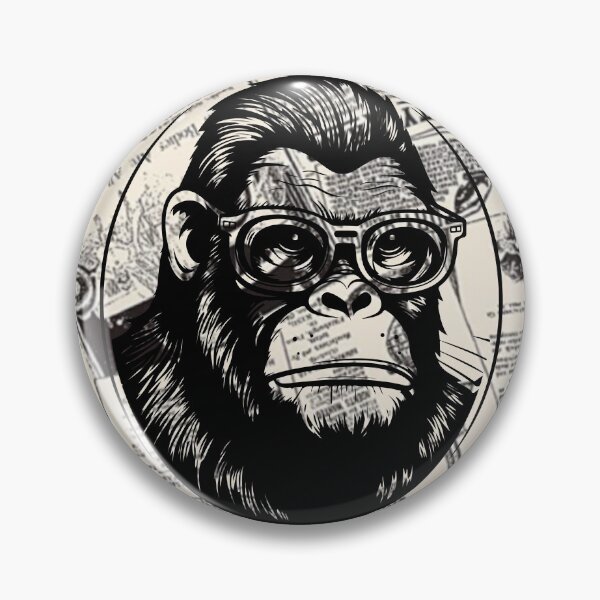 Item preview, Monkey t-shirts, nature t-shirts, cute wildlife t-shirts, vintage style t-shirts. ,newspaper designed and sold by BeYourself1993.