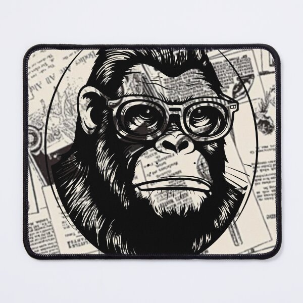 Item preview, Monkey t-shirts, nature t-shirts, cute wildlife t-shirts, vintage style t-shirts. ,newspaper designed and sold by BeYourself1993.
