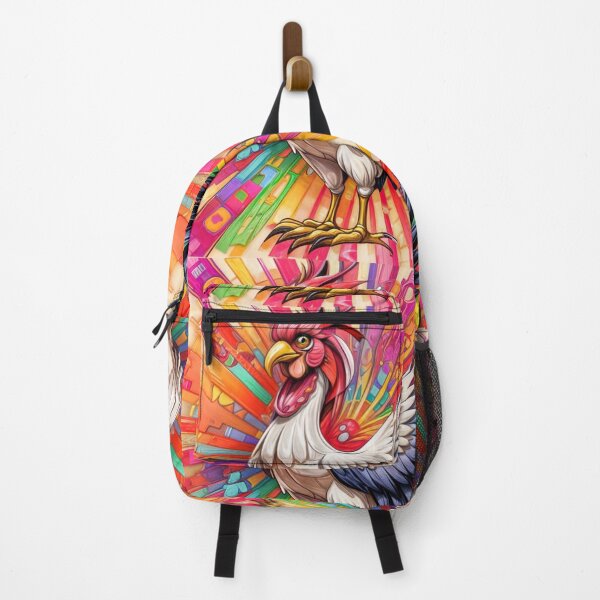 Item preview, seamless pattern rooster rainbow designed and sold by Iiibear888.