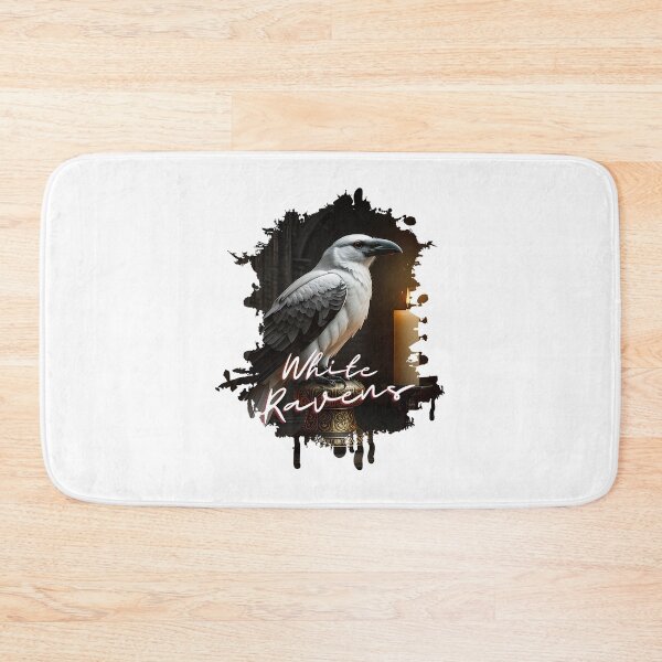 Item preview, White Raven Sitting on a branch ver 2 designed and sold by mndesignworx.