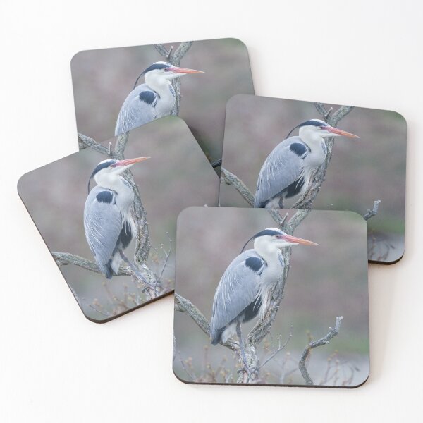 Item preview, Solitary Watcher Grey Heron designed and sold by rawshutterbug.