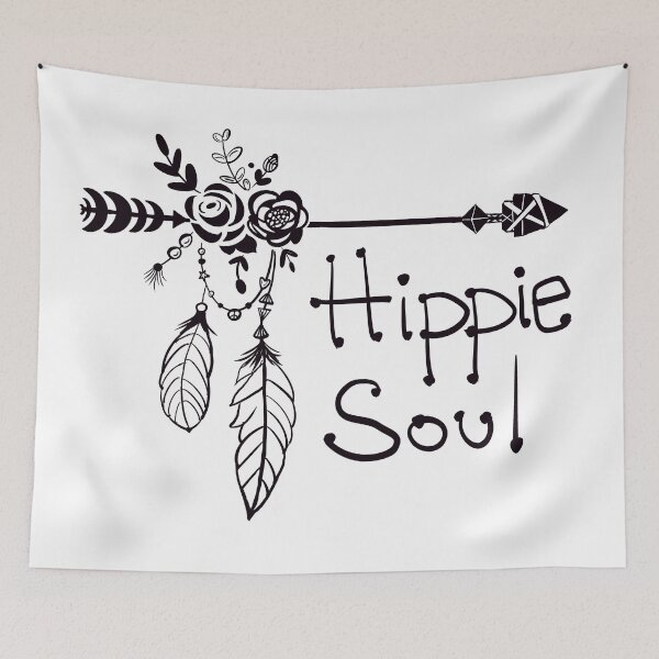 Item preview, Hippie Soul (Arrow, Feathers, Flowers) designed and sold by ArtbyMikkiC.