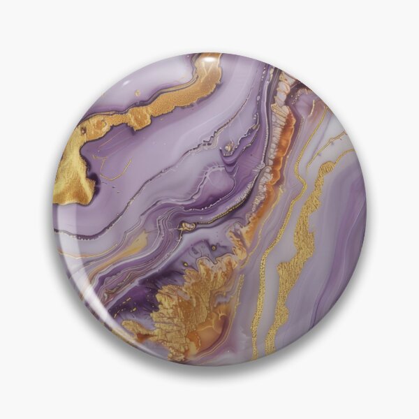 Item preview, Mauve and gold marbled effect pattern print designed and sold by PrettyPinkSkies.