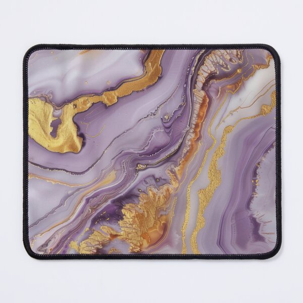 Item preview, Mauve and gold marbled effect pattern print designed and sold by PrettyPinkSkies.