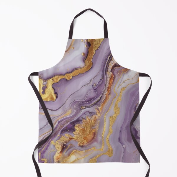 Item preview, Mauve and gold marbled effect pattern print designed and sold by PrettyPinkSkies.