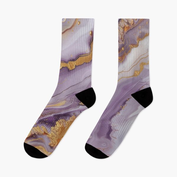 Item preview, Mauve and gold marbled effect pattern print designed and sold by PrettyPinkSkies.