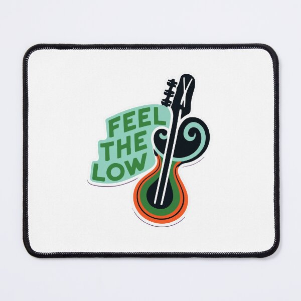 Item preview, Abstract Bass Clef and Guitar 'Feel the Low' Artwork designed and sold by NiftyWrx.