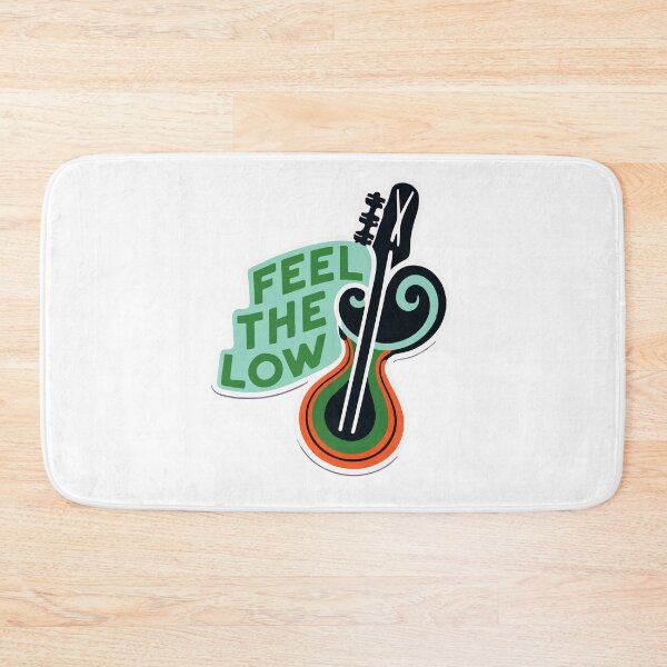 Item preview, Abstract Bass Clef and Guitar 'Feel the Low' Artwork designed and sold by NiftyWrx.