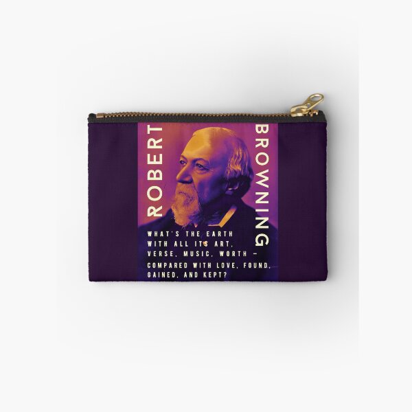 Item preview, Robert Browning portrait and quote: “What's the earth With all its art, verse, music, worth – Compared with love, found, gained, and kept?” designed and sold by artbleed.