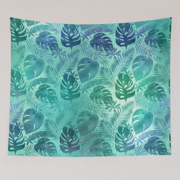 Item preview, Iridescent Tropical Leafs Pattern designed and sold by stylebytara.