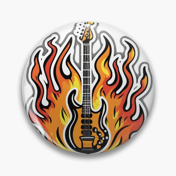 Item preview, Fiery Bass Guitar Inferno designed and sold by NiftyWrx.