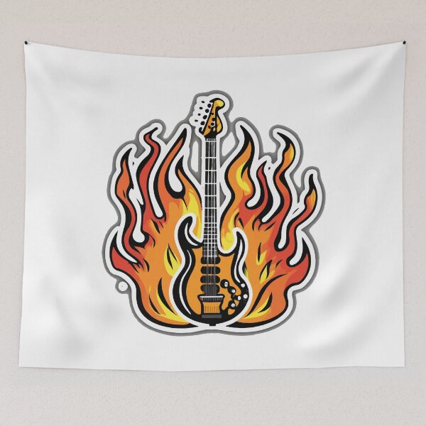 Item preview, Fiery Bass Guitar Inferno designed and sold by NiftyWrx.