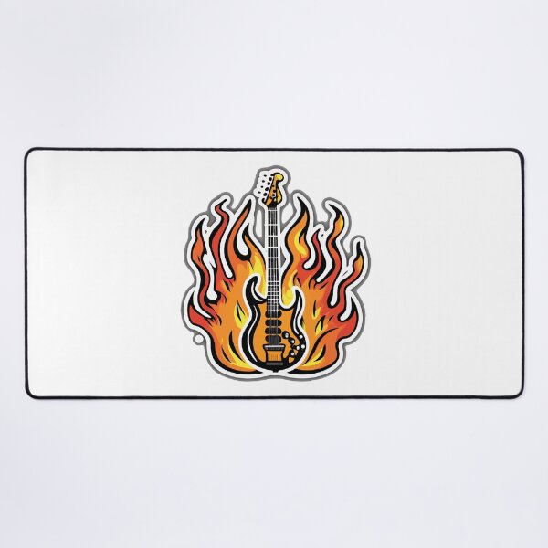 Item preview, Fiery Bass Guitar Inferno designed and sold by NiftyWrx.