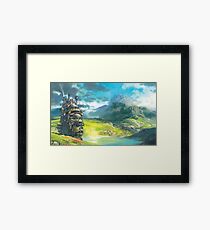 Howl's Moving Castle (Studio Ghibli anime) Framed Print