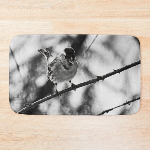 Item preview, Tweeting Siskin bw designed and sold by Jouko Lehto Photography.