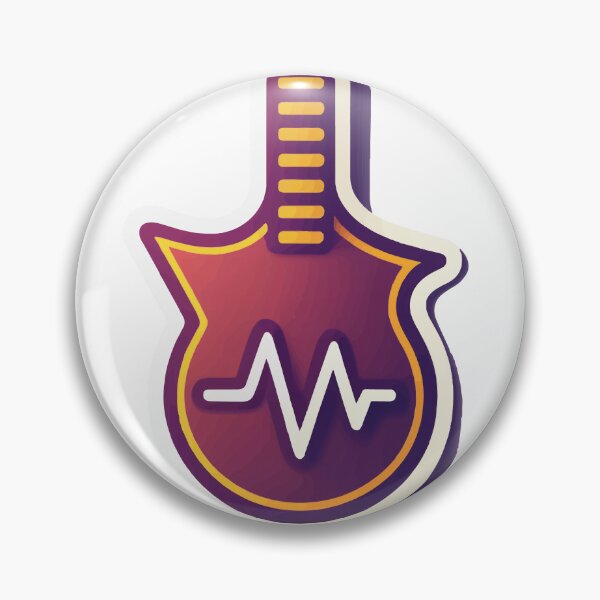 Item preview, Minimalist Bass Guitar with Heartbeat Pulse Design designed and sold by NiftyWrx.