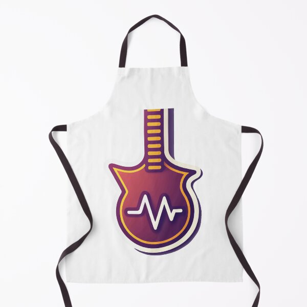 Item preview, Minimalist Bass Guitar with Heartbeat Pulse Design designed and sold by NiftyWrx.