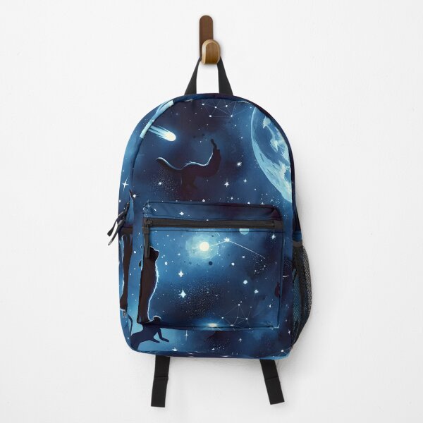 Item preview, Mystic Moonlight Felines - Celestial Cat Constellation Fabric designed and sold by PillowTalkyZone.
