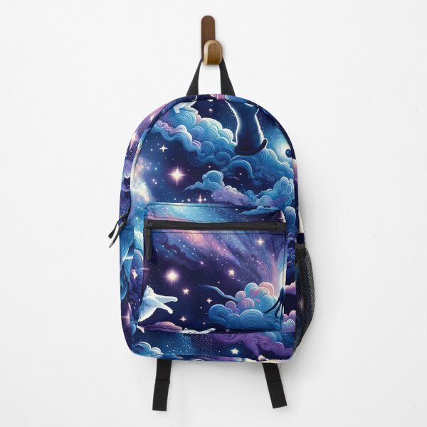 Item preview, Mystic Moonlight Felines - Celestial Cat Constellation Fabric designed and sold by PillowTalkyZone.
