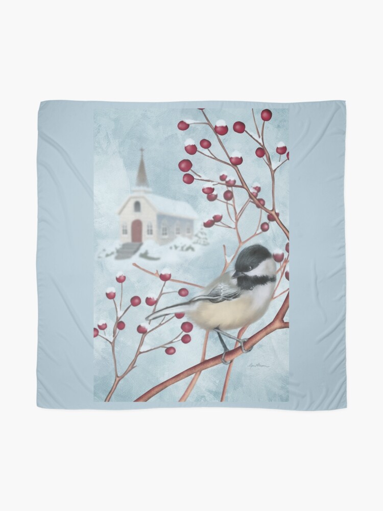 Thumbnail 2 of 3, Scarf, Winter Scene I designed and sold by aprilmoen.