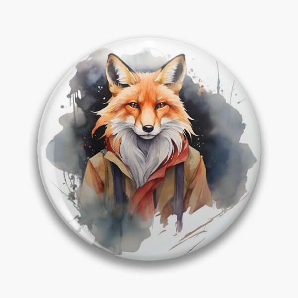 Item preview, Artistic Fox - Watercolor Painting designed and sold by PolygonPinnacle.