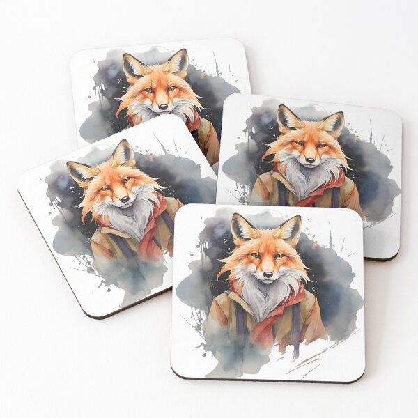 Item preview, Artistic Fox - Watercolor Painting designed and sold by PolygonPinnacle.