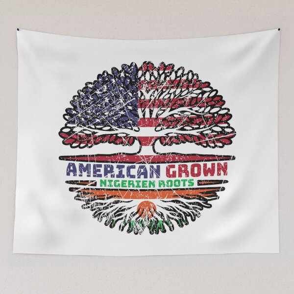 Item preview, Niger Nigerien American USA Tree Roots Flag designed and sold by FlagX.