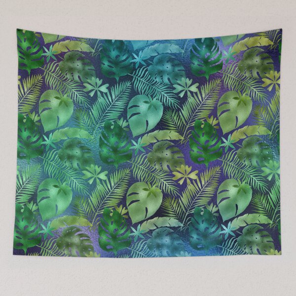 Item preview, Iridescent Tropical Leafs Pattern designed and sold by stylebytara.