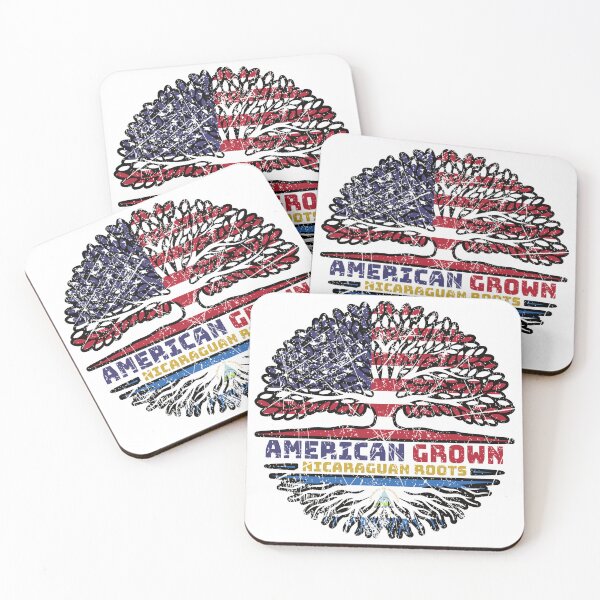 Item preview, Nicaraguan Nicaragua US American USA United States Tree Roots Flag designed and sold by FlagX.