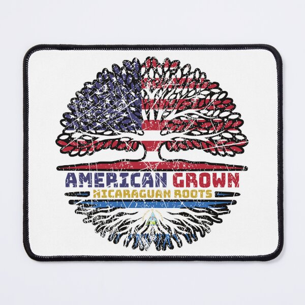 Item preview, Nicaraguan Nicaragua US American USA United States Tree Roots Flag designed and sold by FlagX.