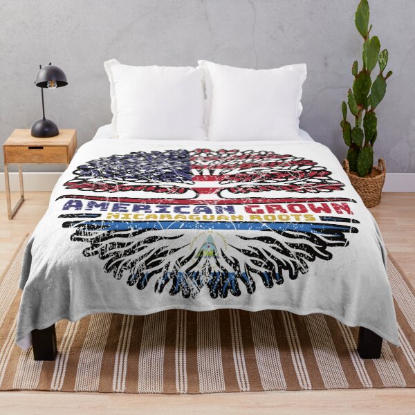 Item preview, Nicaraguan Nicaragua US American USA United States Tree Roots Flag designed and sold by FlagX.