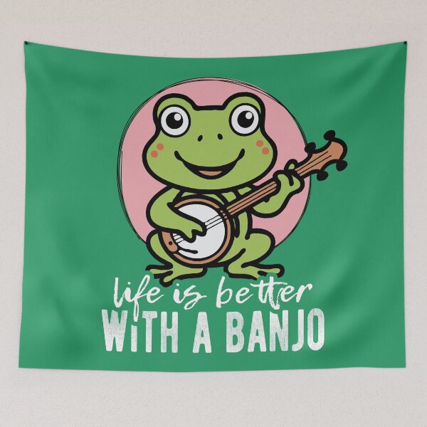 Item preview, life is better with a banjo designed and sold by samah82.