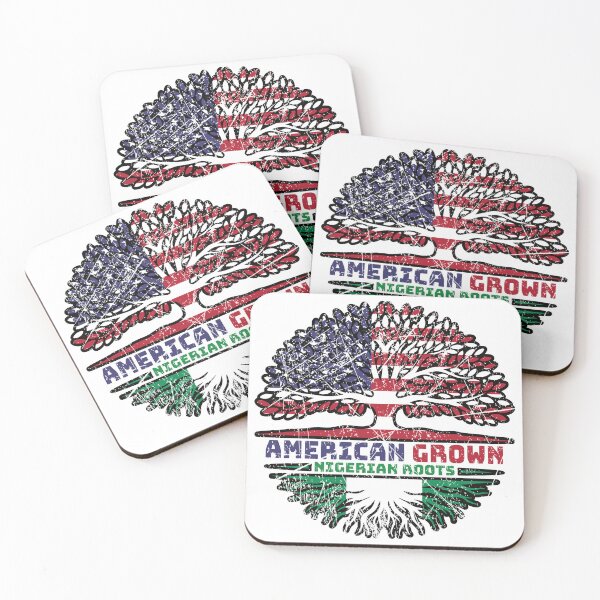 Item preview, Nigeria Nigerian US American USA United States Tree Roots Flag designed and sold by FlagX.
