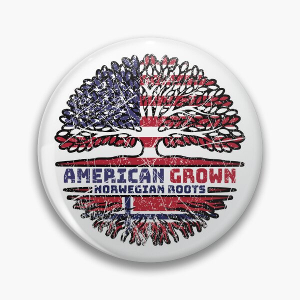 Item preview, Norway Norwegian US American USA United States Tree Roots Flag designed and sold by FlagX.