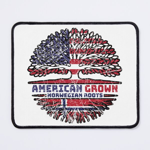 Item preview, Norway Norwegian US American USA United States Tree Roots Flag designed and sold by FlagX.