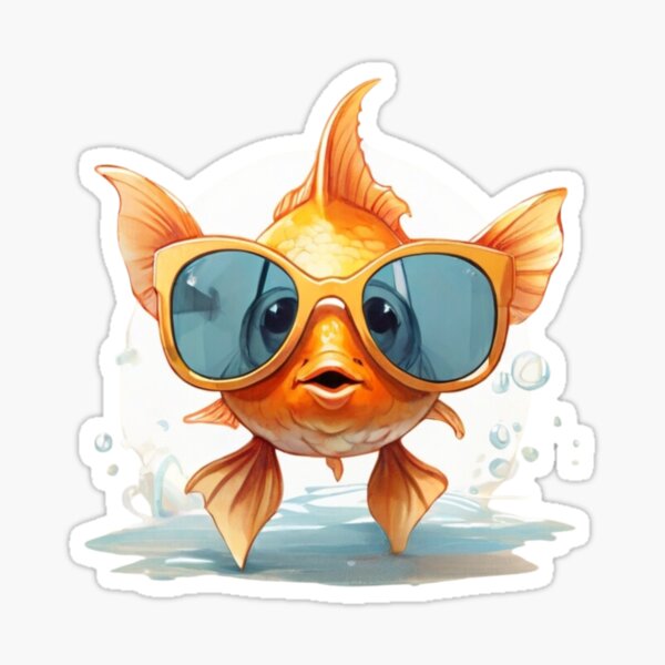 Goldfish Snack-Tainer Container Pepperidge Farm Fish Sunglasses Shaped  Character