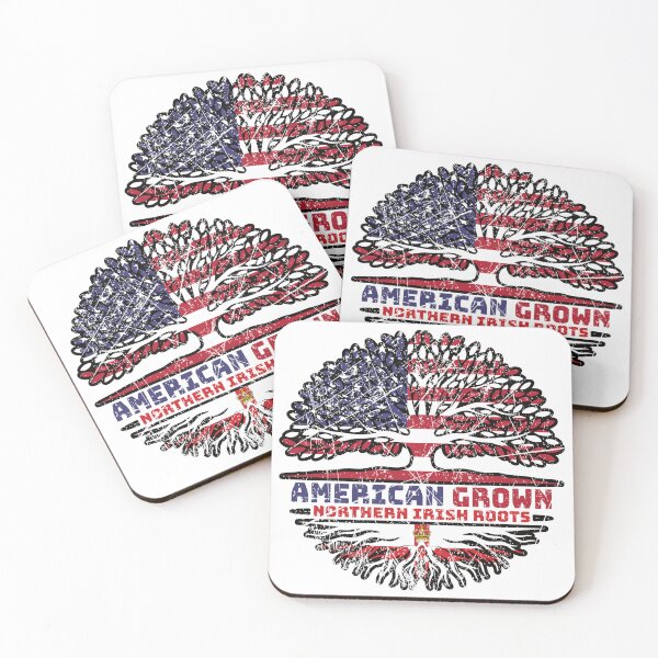 Item preview, Northern Ireland Irish Ulster US American USA United States Tree Roots Flag designed and sold by FlagX.