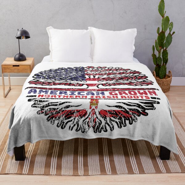 Item preview, Northern Ireland Irish Ulster US American USA United States Tree Roots Flag designed and sold by FlagX.