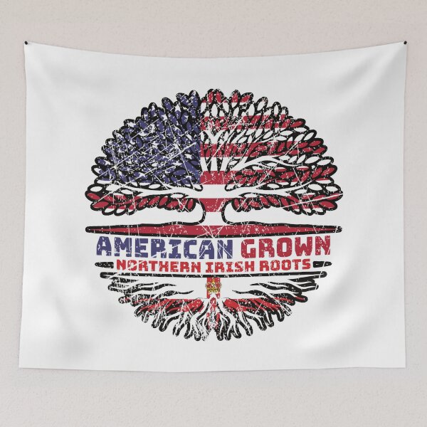 Item preview, Northern Ireland Irish Ulster US American USA United States Tree Roots Flag designed and sold by FlagX.